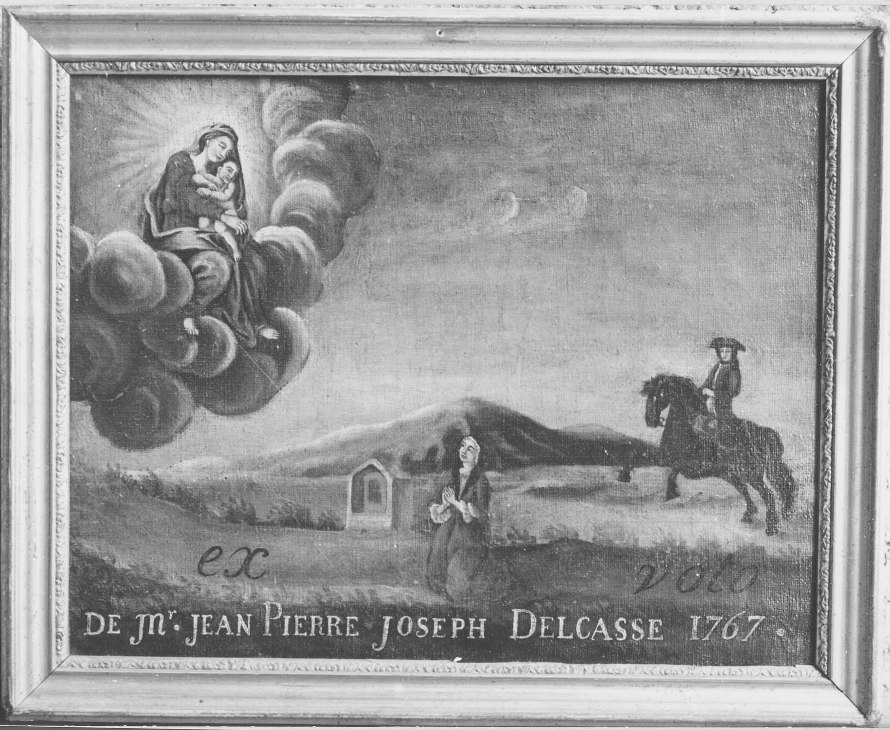 Tableau ex-voto, cadre