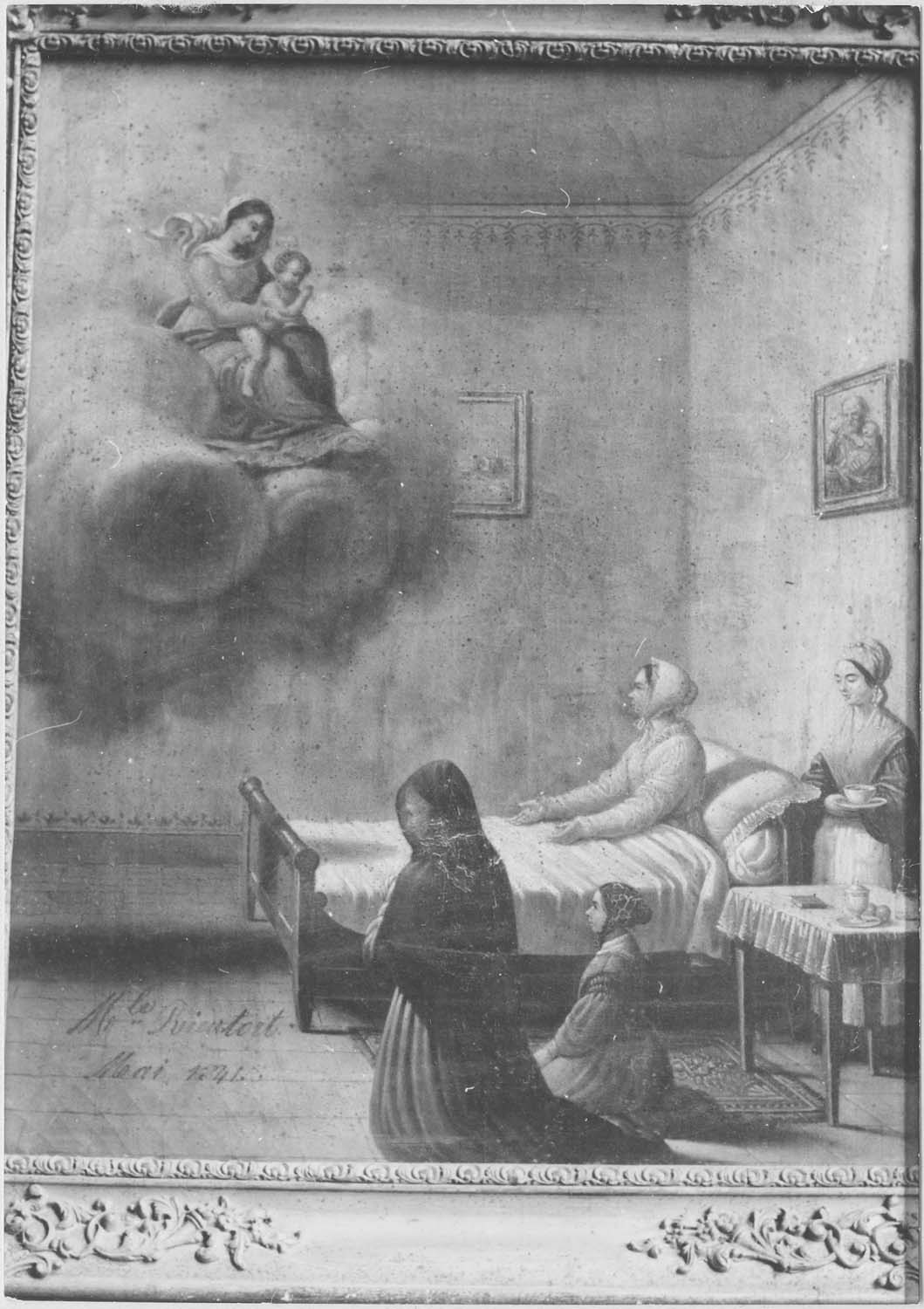 Tableau ex-voto, cadre