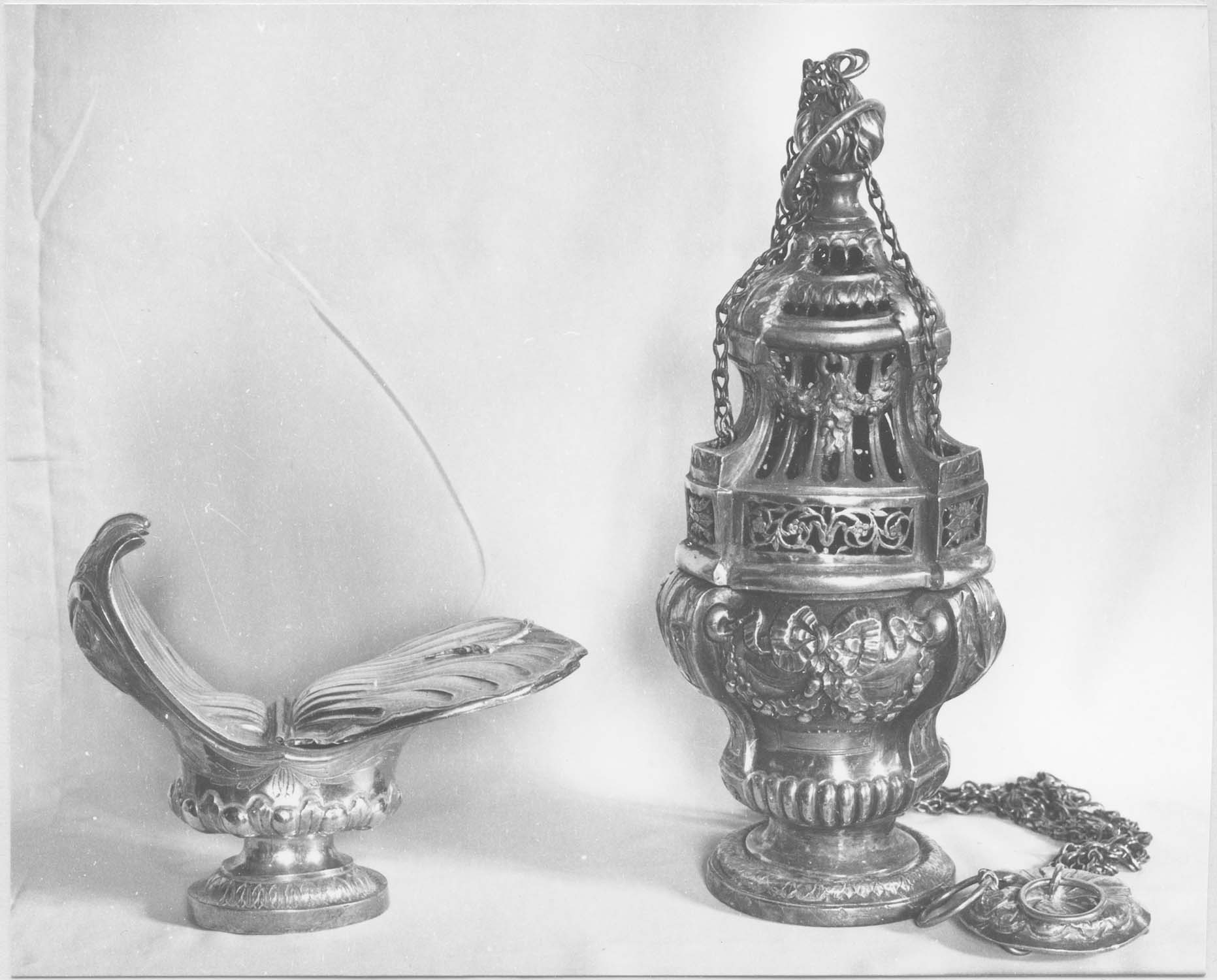 encensoir, navette et cuiller à encens, vue générale - © Ministère de la Culture (France), Médiathèque du patrimoine et de la photographie, diffusion RMN-GP