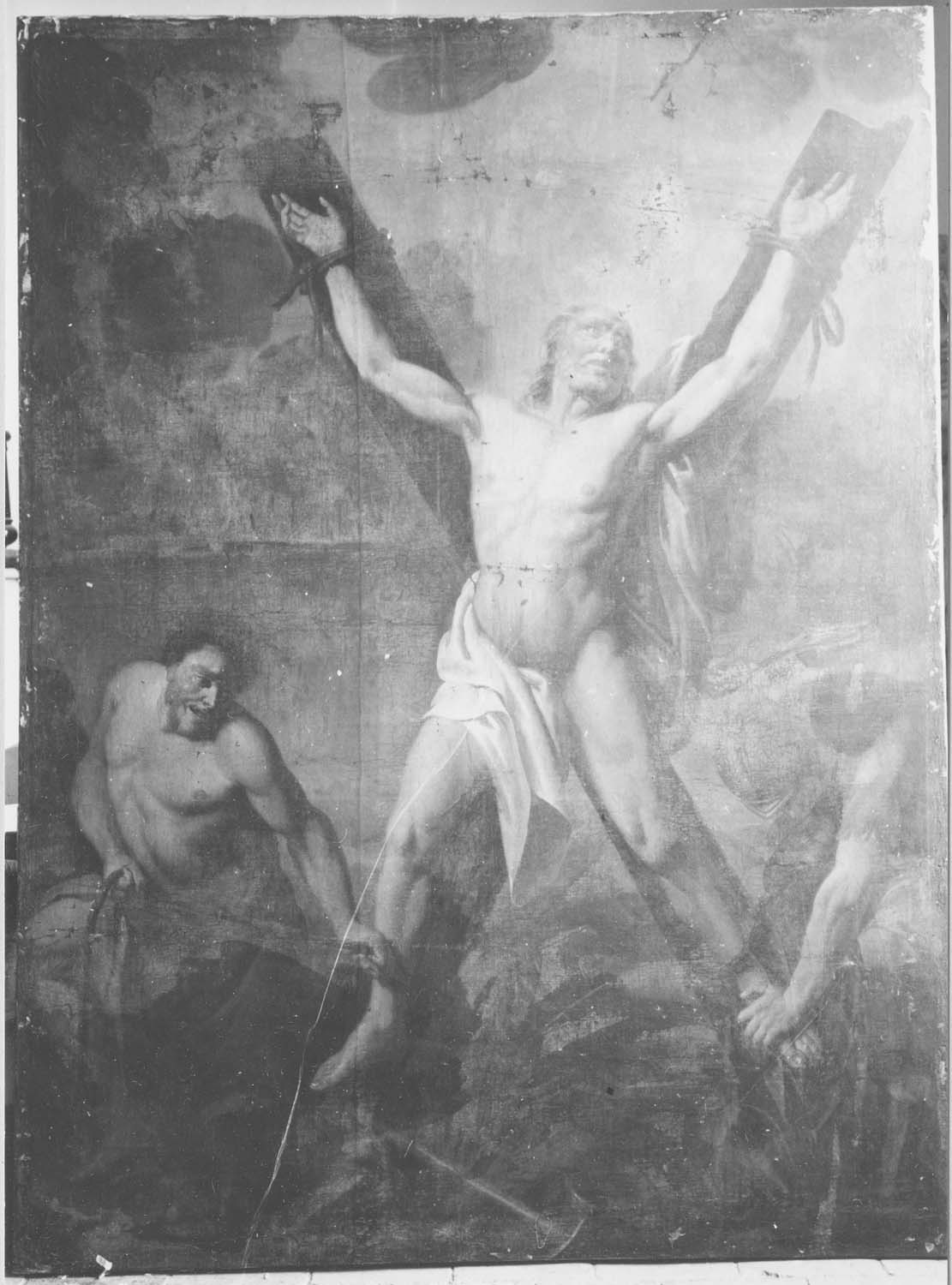 tableau : Crucifixion de saint André (la), vue générale