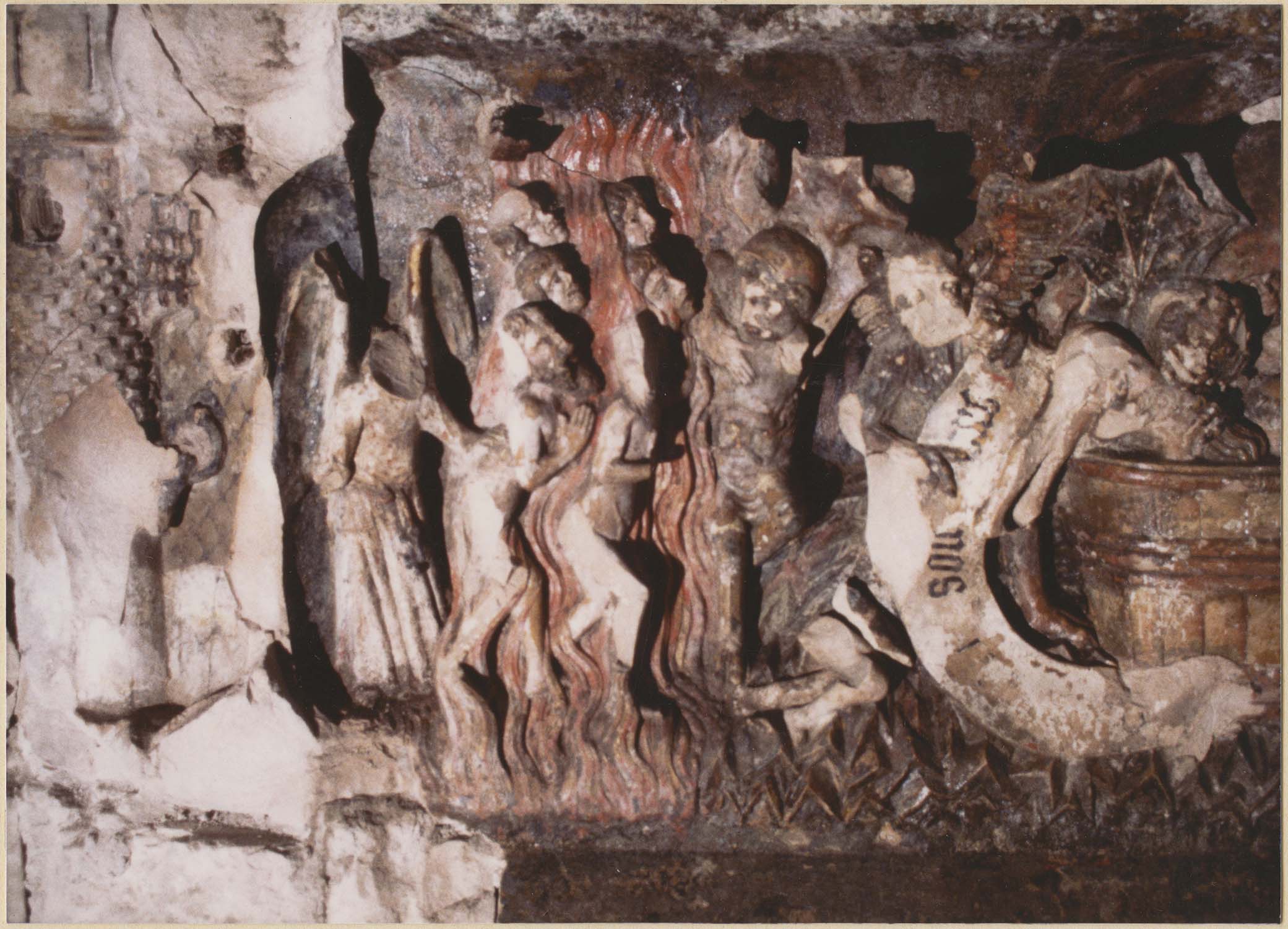 bas-relief : L'enfer, détail