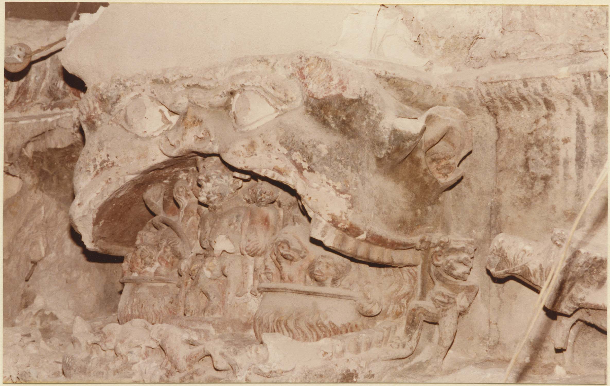 bas-relief : L'enfer, détail