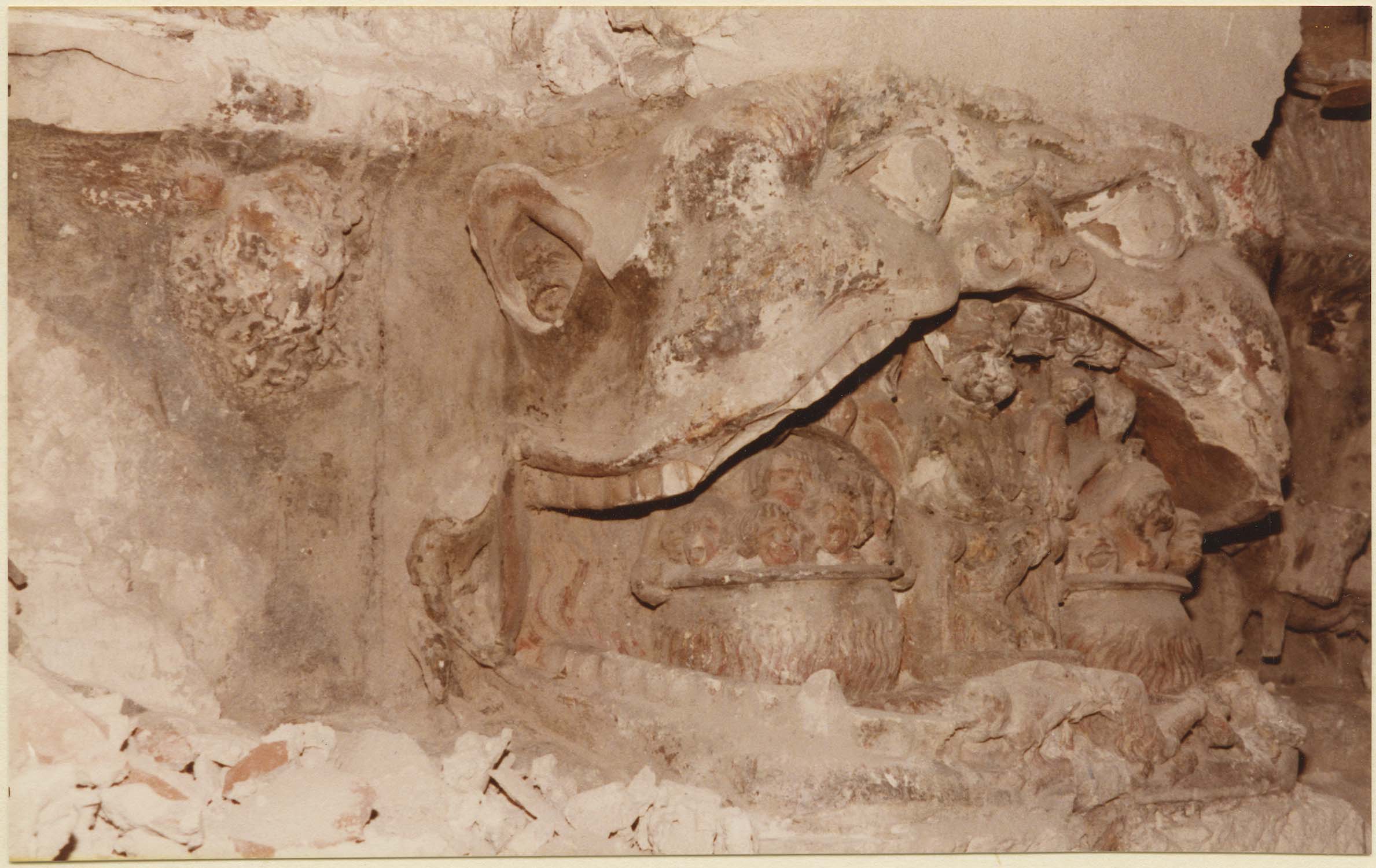 bas-relief : L'enfer, détail