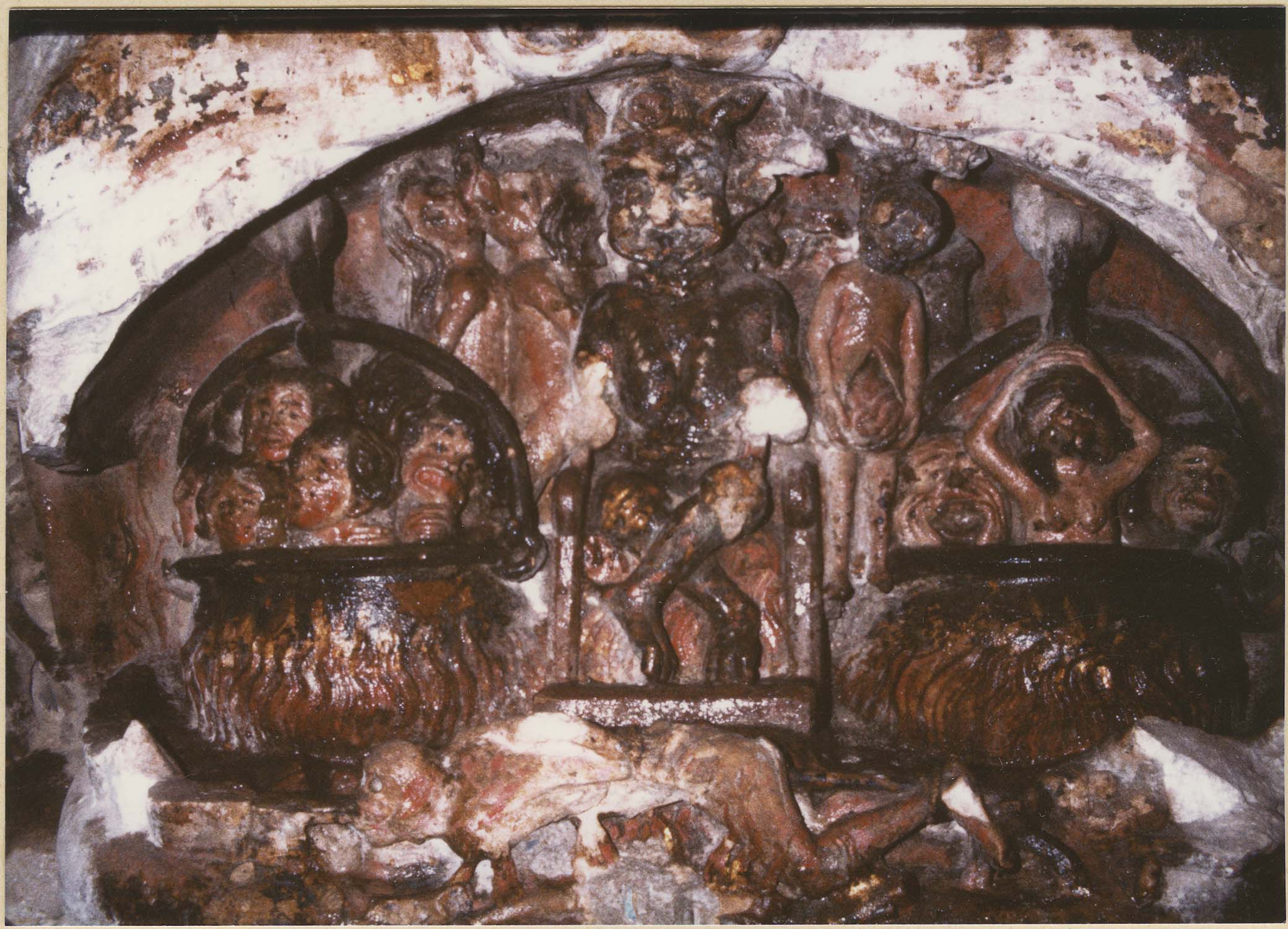 bas-relief : L'enfer, détail