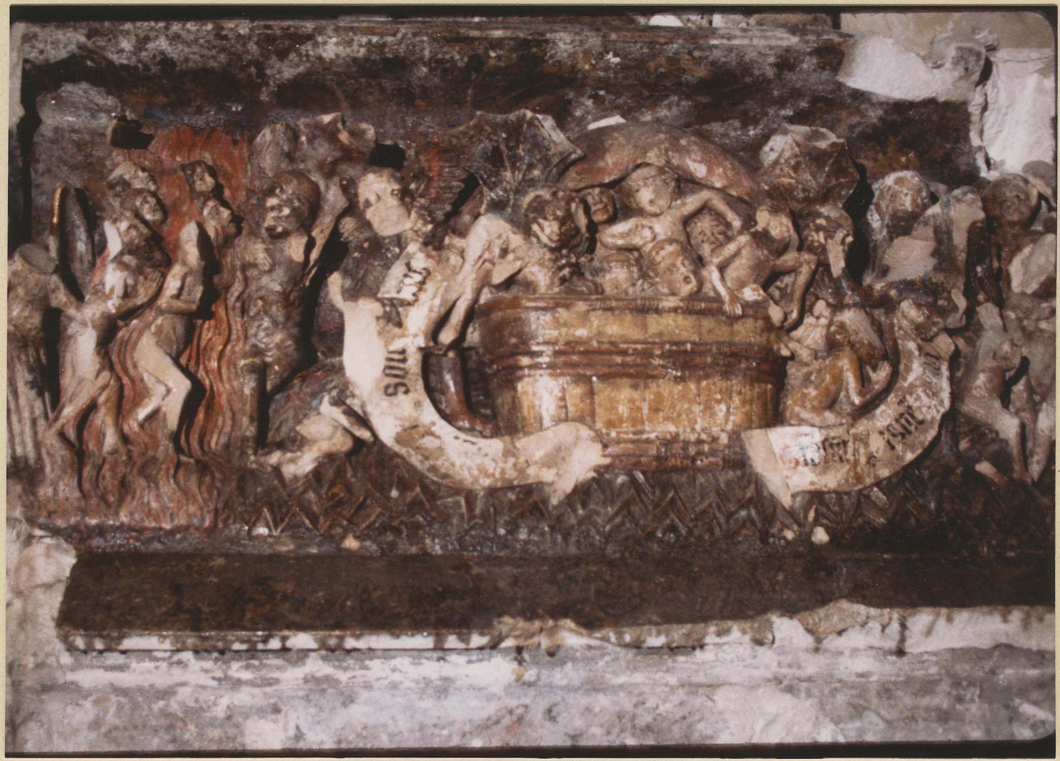 bas-relief : L'enfer, détail