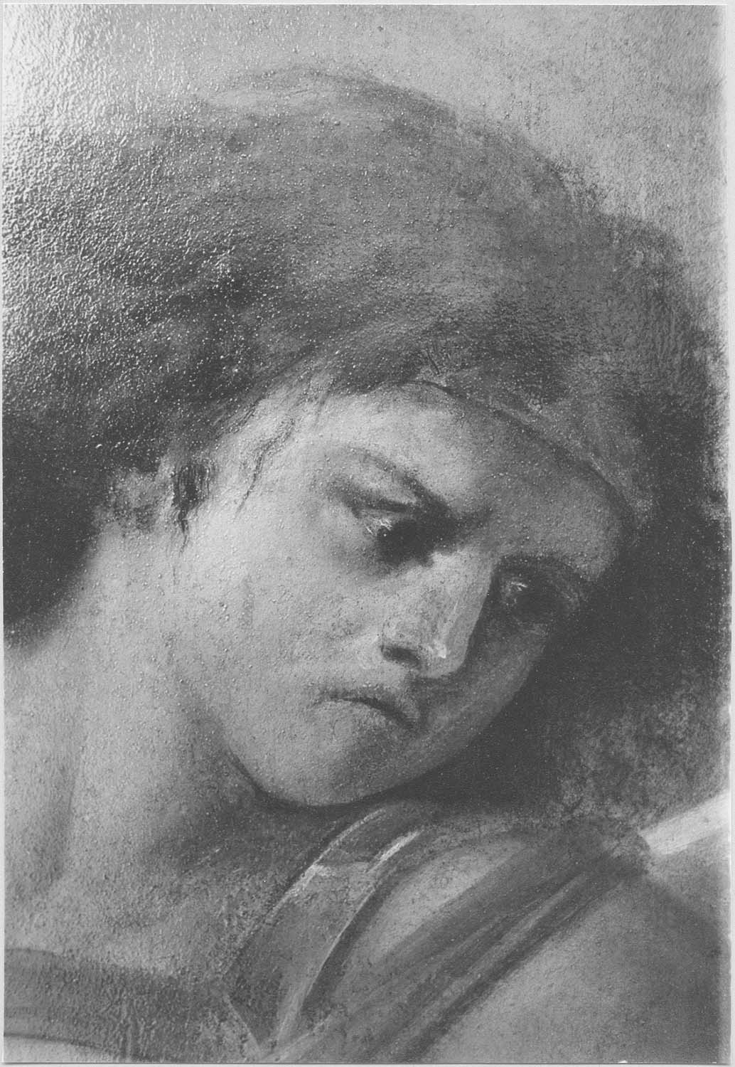 tableau : Saint Michel, détail