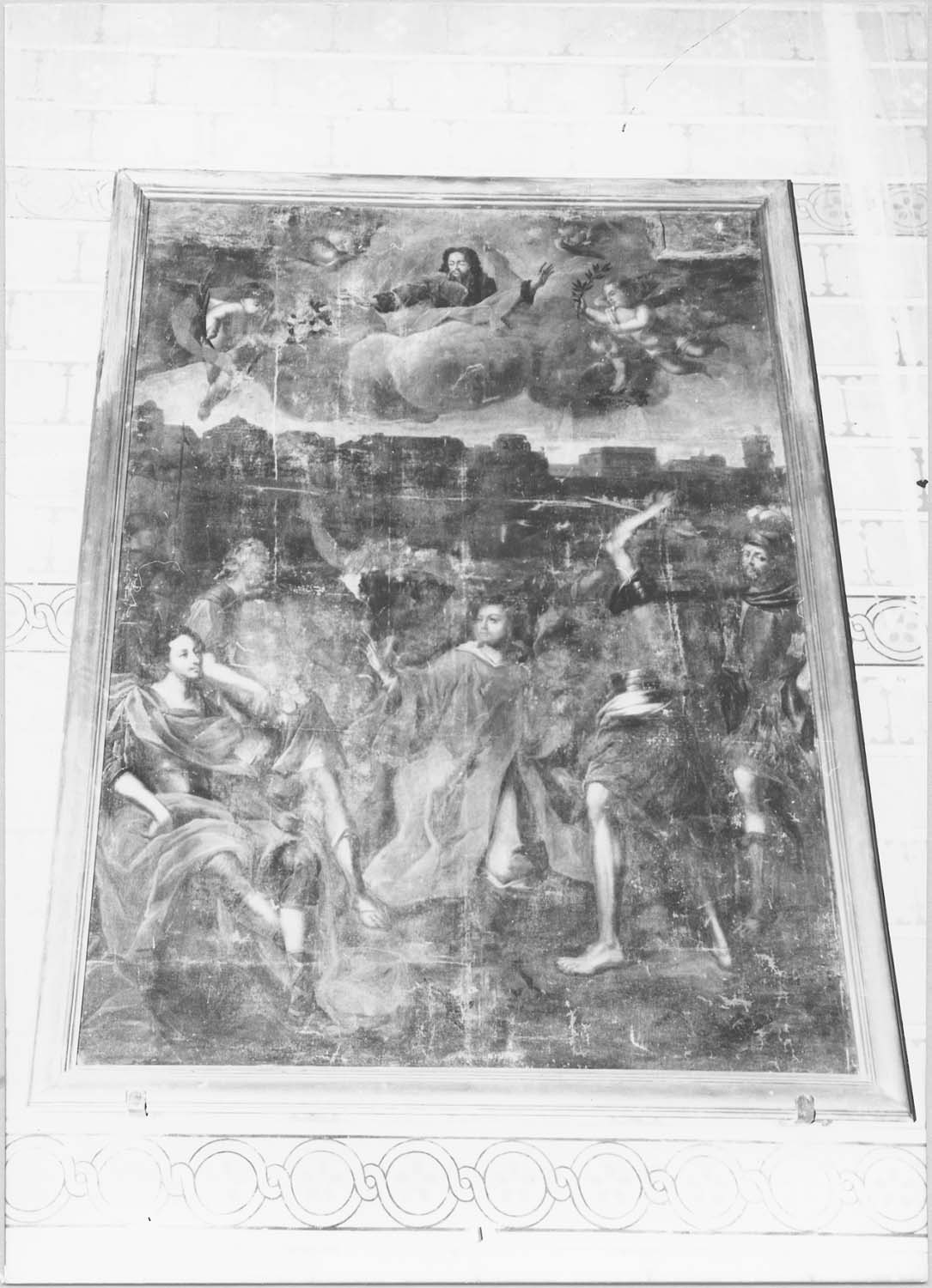 tableau : La Lapidation de saint Etienne, vue générale
