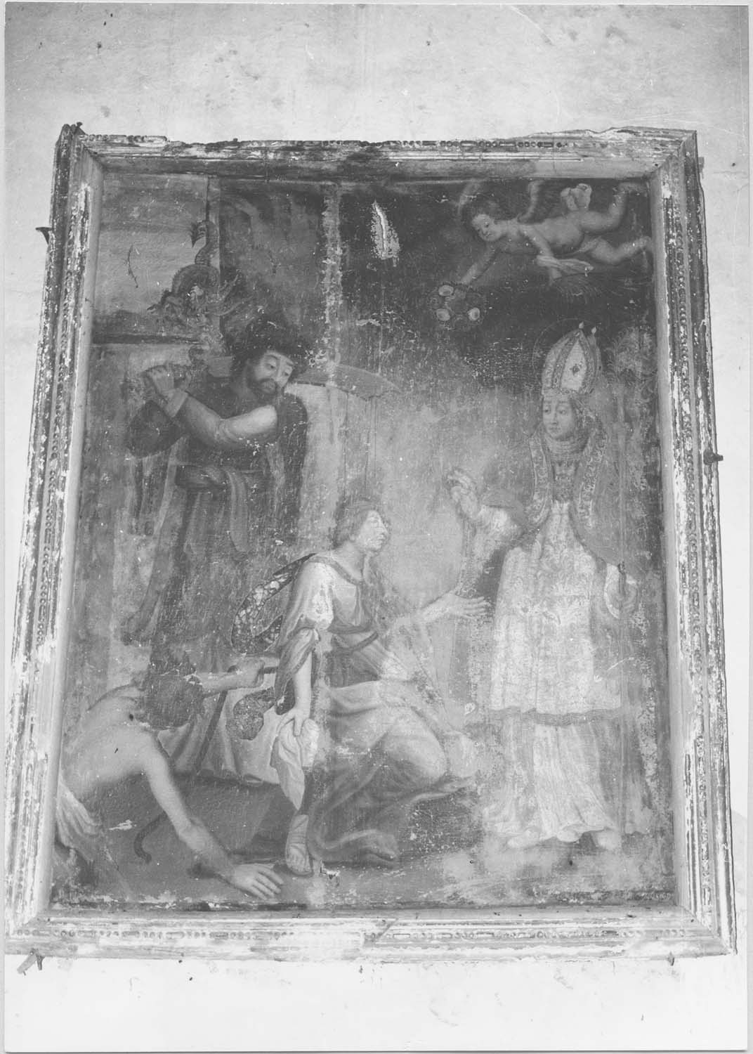 tableau : Le supplice de sainte Barbe, vue générale