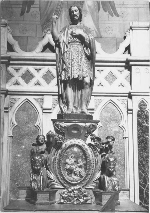 statue et socle-reliquaire : Saint Jean-Baptiste - © Ministère de la Culture (France), Médiathèque du patrimoine et de la photographie, diffusion RMN-GP