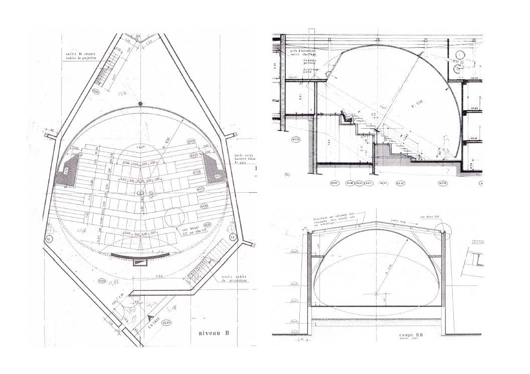 Plans de la salle Panrama de Clapiers