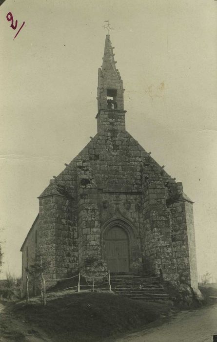 Chapelle Notre-Dame de la Croix : façade occidentale, vue générale