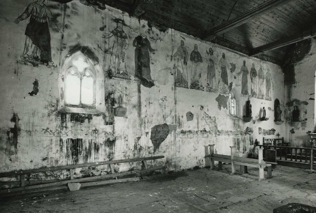 Chapelle Sainte-Jeune : Nef, peinture monumentale, vue générale