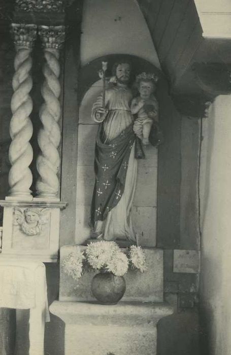 groupe sculpté : Saint Joseph et l’Enfant