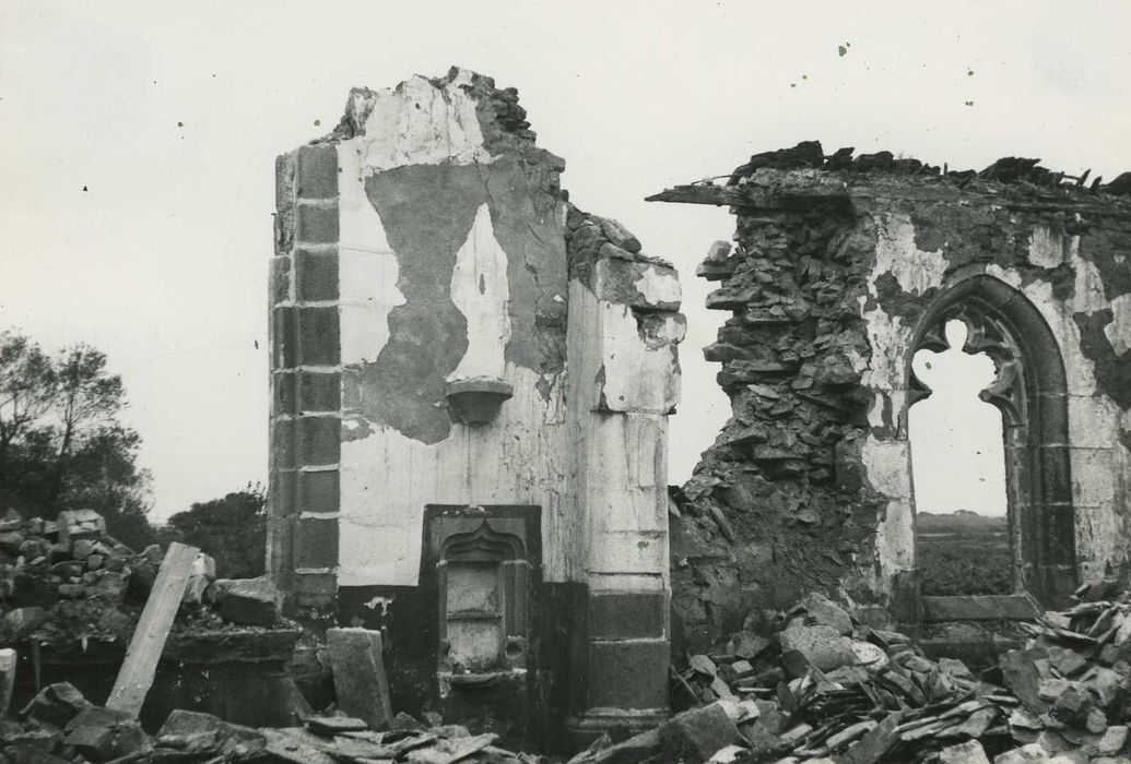 Chapelle du Christ : Vue partielle des ruines