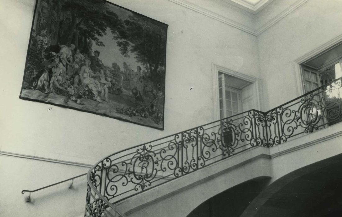 Hôtel de ville : Escalier d’honneur, vue partielle