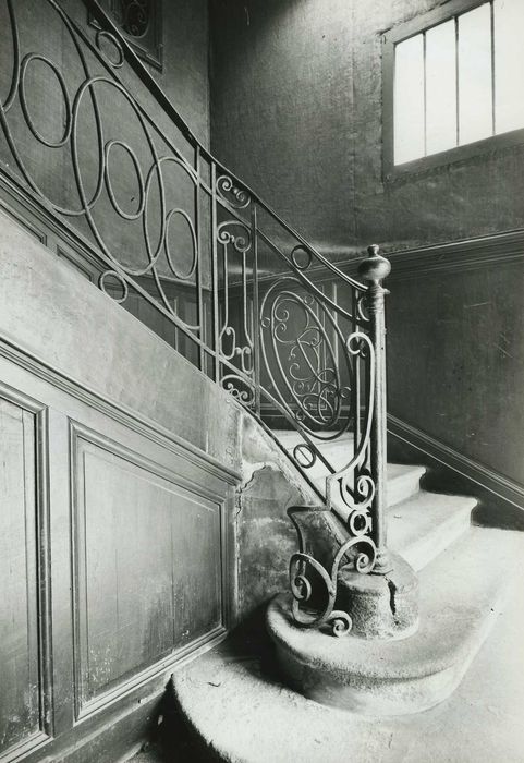 Hôtel de Cuillé : Escalier d’honneur, vue partielle