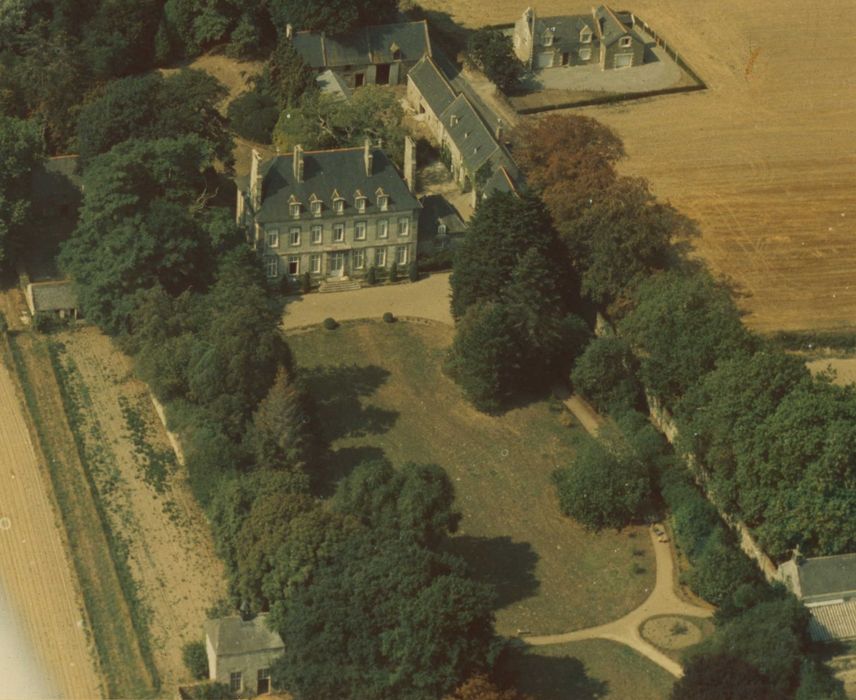 Malouinière de la Ville-Bague : Vue aérienne de l’ensemble du site