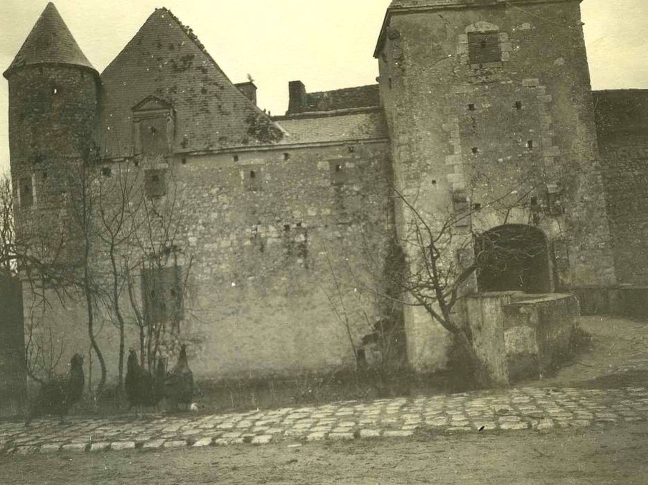 Château de Buranlure : Façade ouest, vue partielle