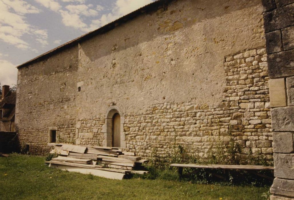 Eglise du prieuré Saint-Etienne d'Allichamps : Façade latérale sud-est, vue partielle