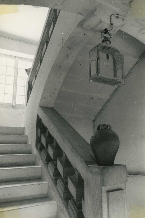 Château de Villiers : Escalier monumlental, vue partielle