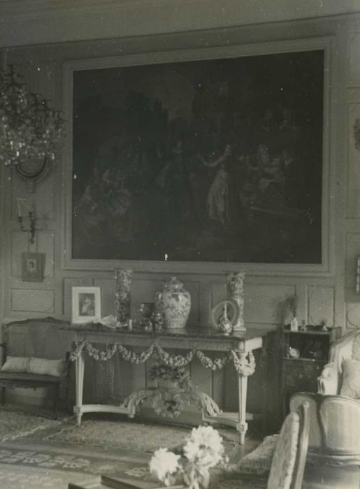 Château de Bois-Bouzon : Salon, vue partielle