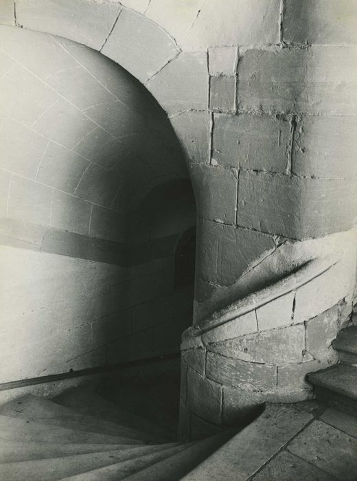 Château de la Maisonfort : Escalier monumental, vue partielle