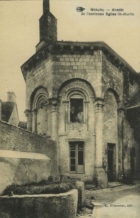 Restes de l'ancienne église Saint-Martin : Chevet, vue générale