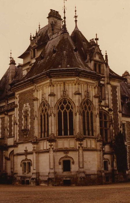 Château : Chapelle, élévation nord, vue générale