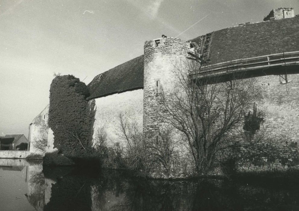 Ruines du château : Aile sud, vue partielle