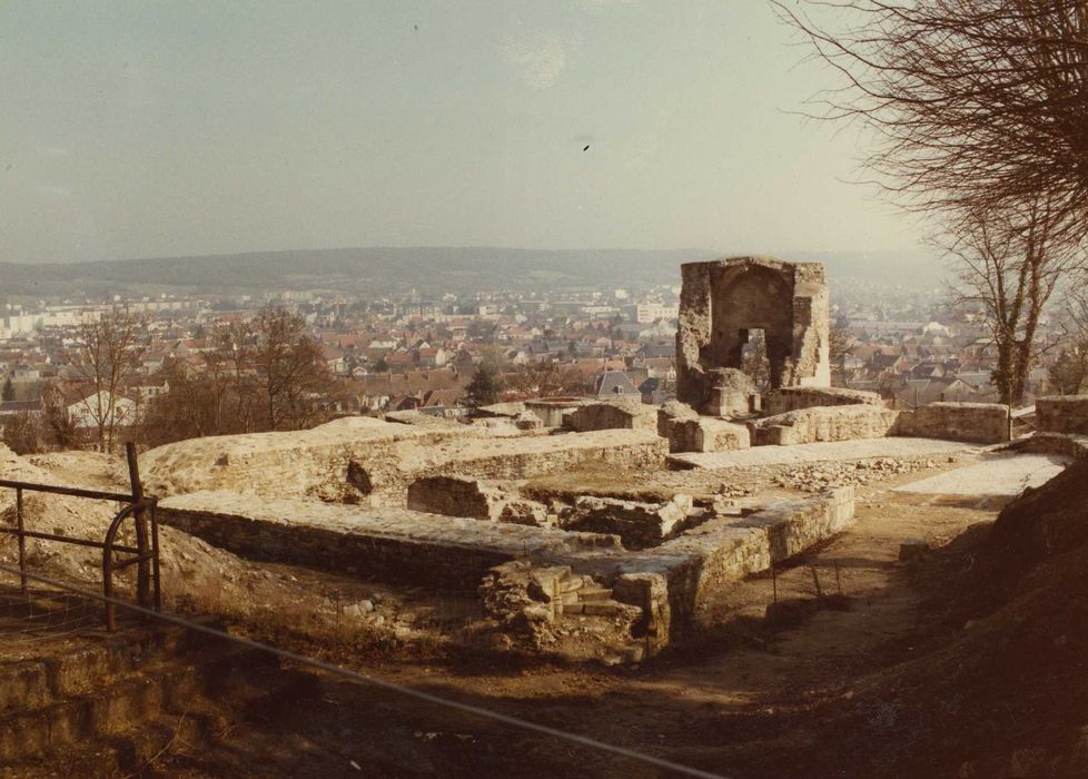 Ancienne forteresse de Montrond : Haute Cour vue de l’est, vue générale