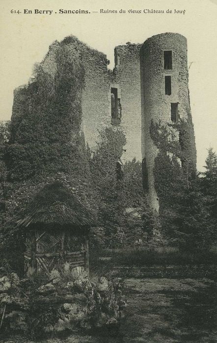 Restes du donjon de Jouy : Vue générale des ruines