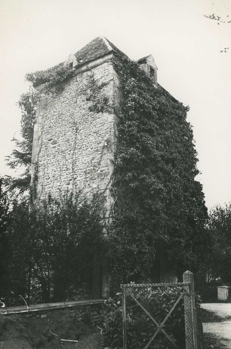 Château de la Noue : Poterne d’entrée, élévation nord-ouest, vue générale