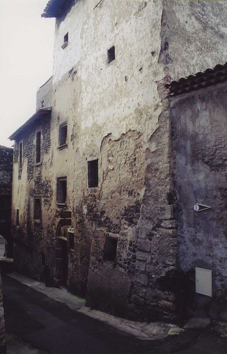 Maison dite des Archers : Façade sud sur rue, vue générale