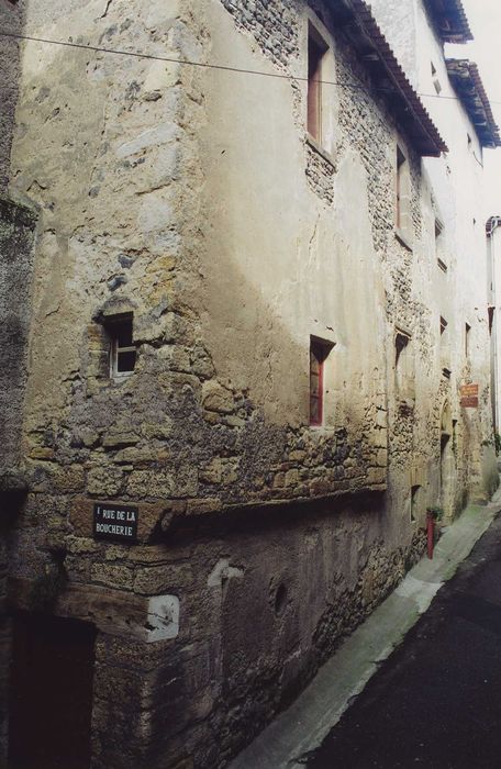 Maison dite des Archers : Façade sud sur rue, vue générale