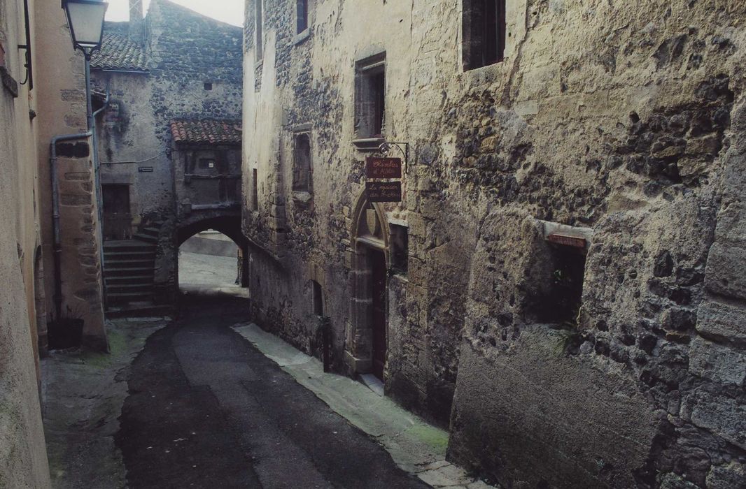 Maison dite des Archers : Façade sud sur rue, vue partielle