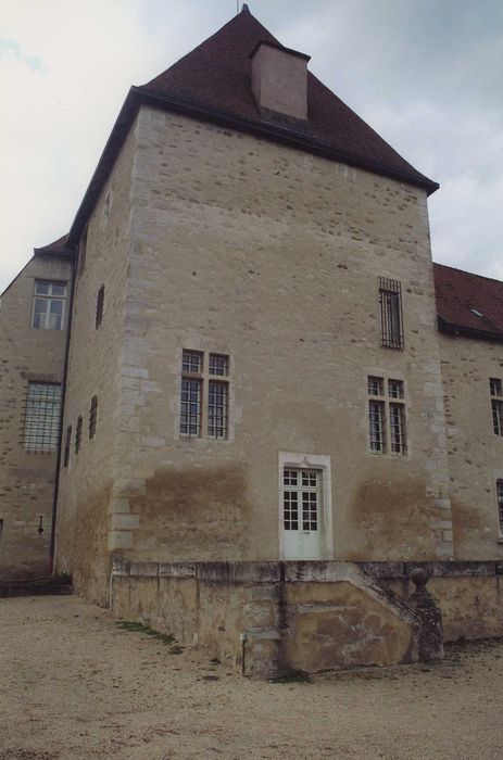 Château de la Poivrière : Donjon, élévation nord-est, vue générale