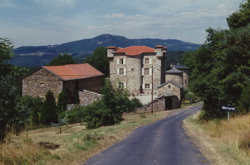 Château de Mercuret : Ensemble sud, vue générale