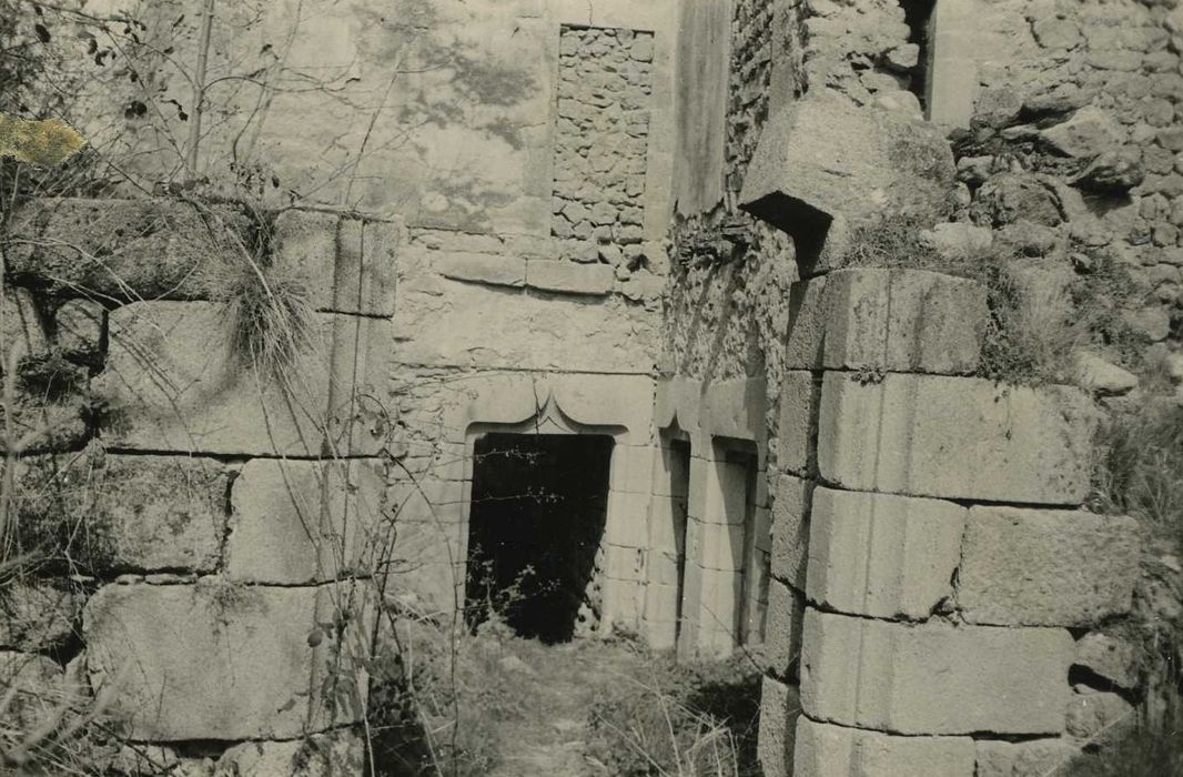 Ruines du bâtiment dit La Préfecture : Vue partielle des ruines