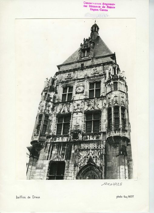 Ancien hôtel de ville, dit Le Beffroi : Façade nord-ouest, vue partielle