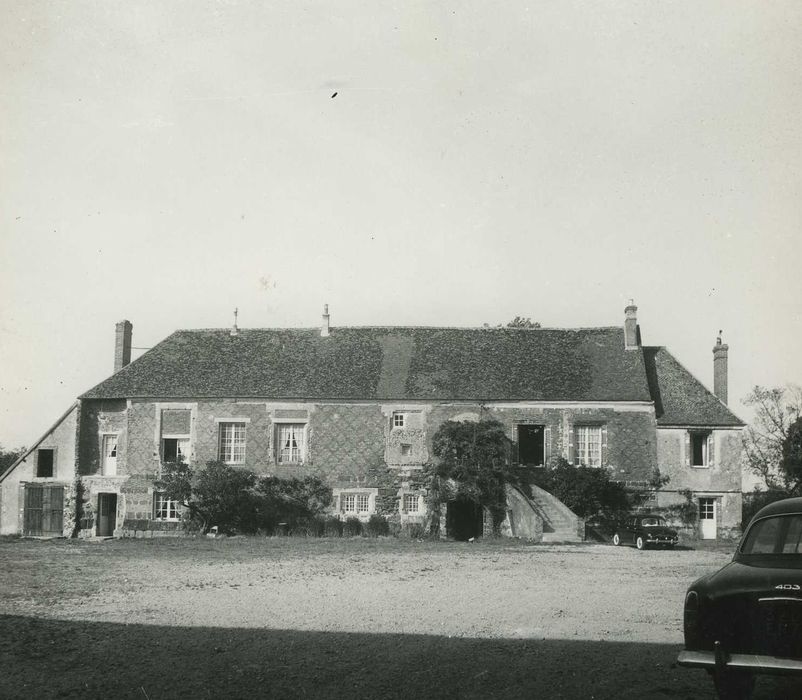 Ferme du Rouvray : Logis, façade sud-ouest, vue sud-ouest