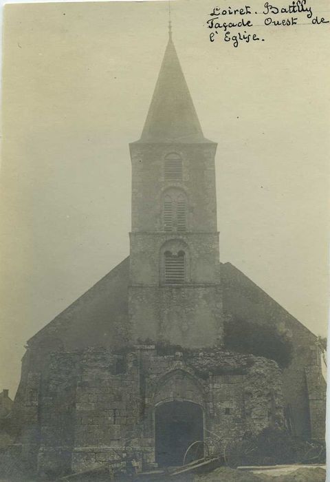 Eglise Saint-Martin : Façade occidentale, vue générale