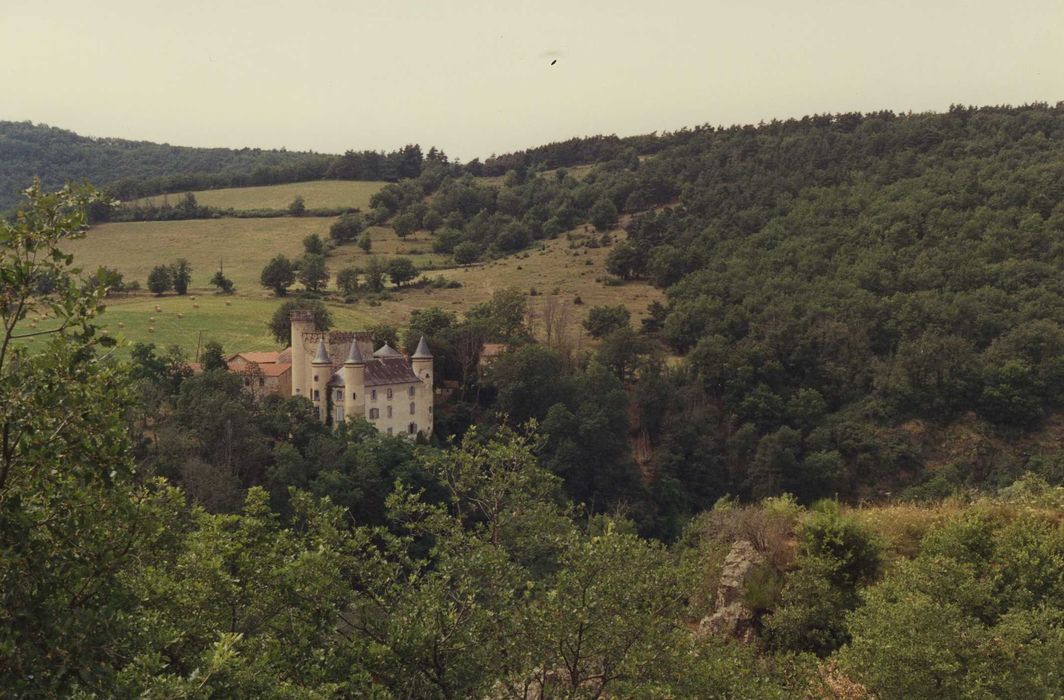 Château de Torsiac : Vue générale du château dans son environnement