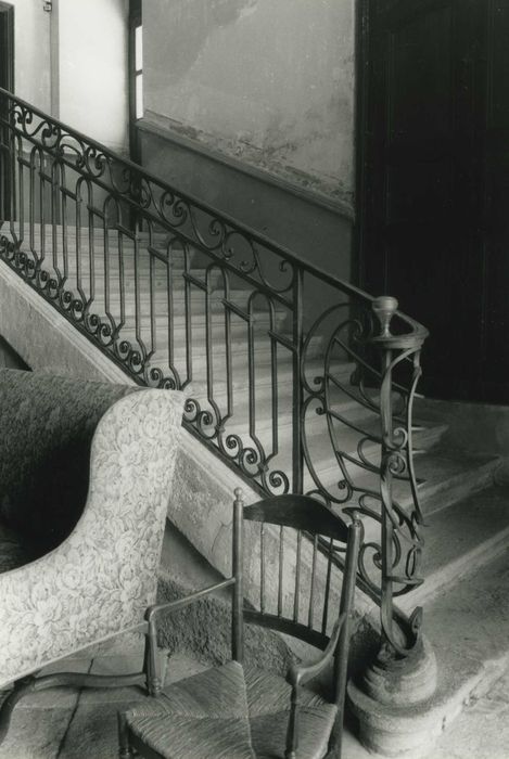 Château du Thiollent : Escalier d’honneur, vue partielle