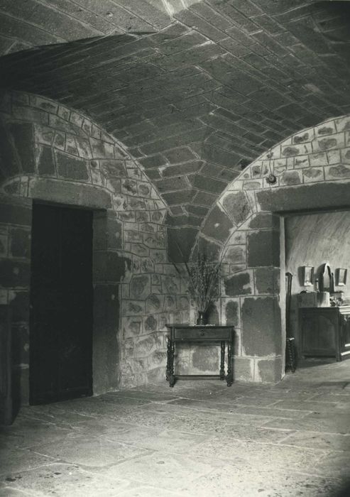 Château du Thiollent : Rez-de-chaussée, vestibule, vue partielle