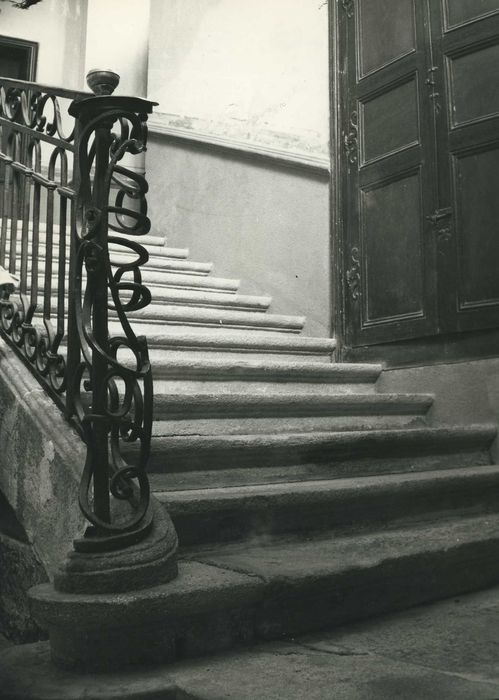 Château du Thiollent : Escalier d’honneur, détail de la rampe