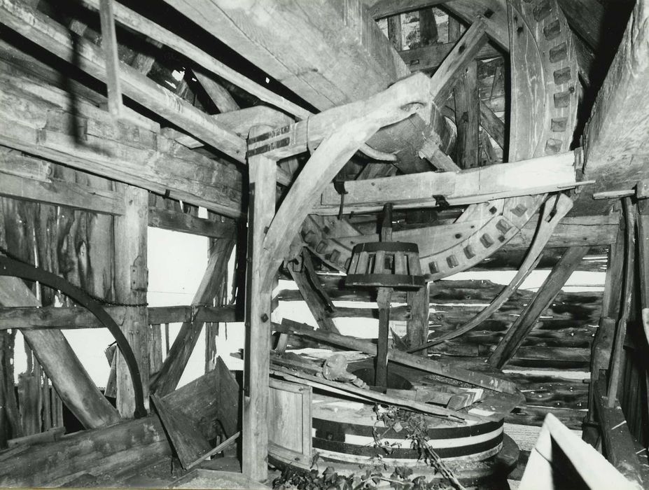 Moulin à vent dit Moulin de Gaillardin : Vue partielle du mécanisme