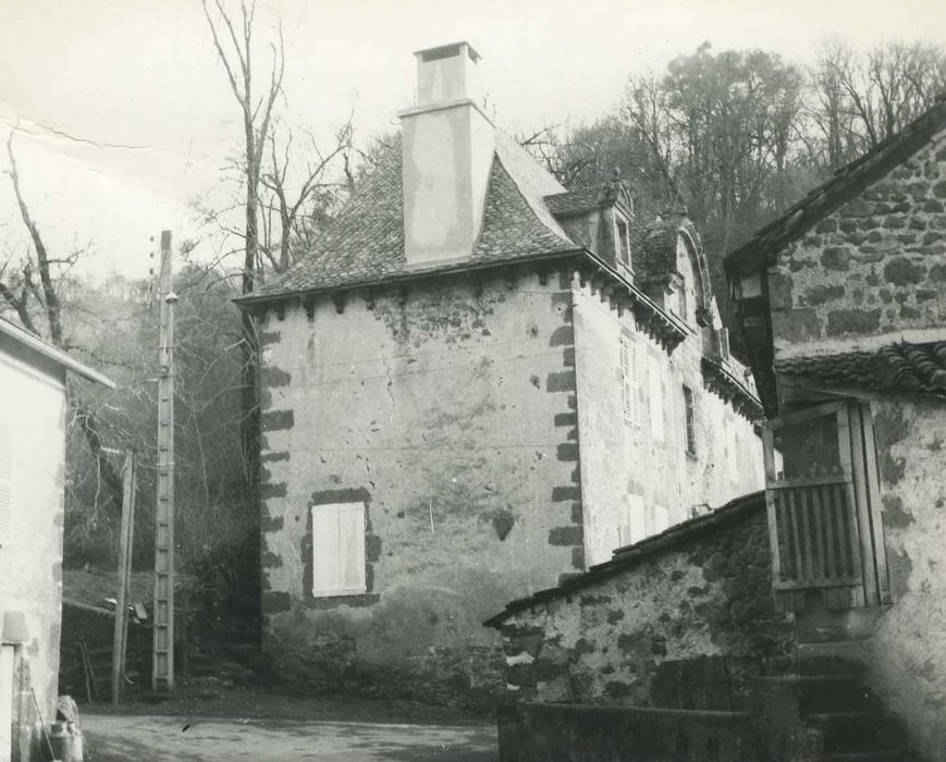 Château de Clavières : Pignon nord, vue générale