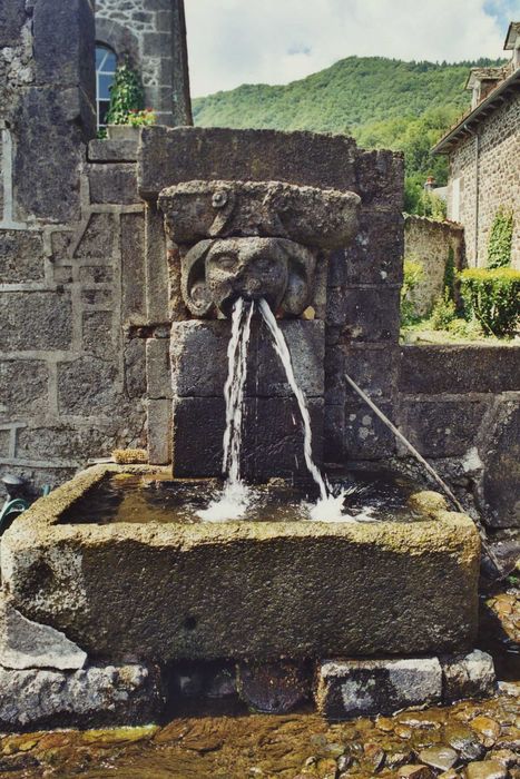 Château de Comblat : Fontaine, vue générale