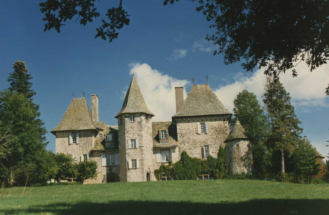 Château de la Martinie : Ensemble ouest, vue générale