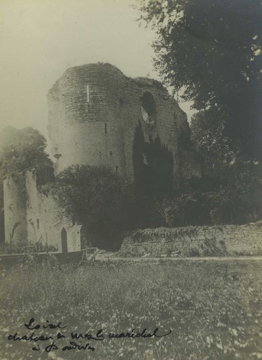 Château de Mez-le-Maréchal : Donjon, vue générale des ruines